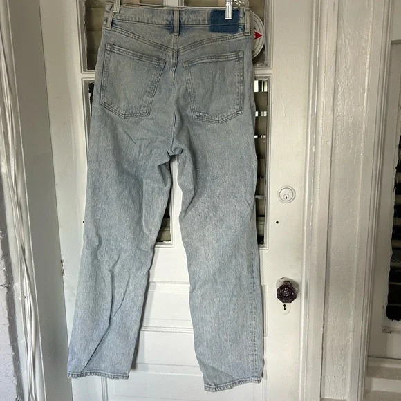 Abercrombie & Fitch the 90s low rise straight jeans curve love - Picture 3 of 4